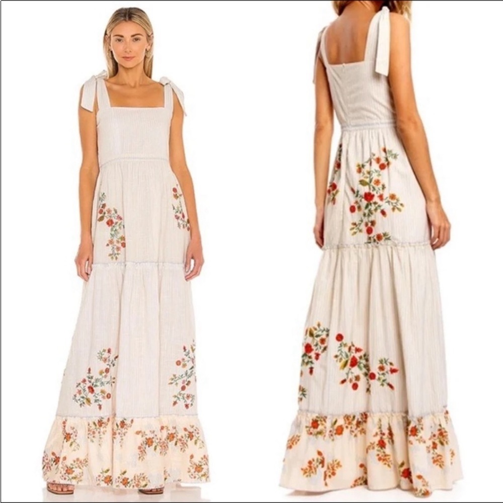 Agua Bendita Helina Sunbaze Maxi Dress